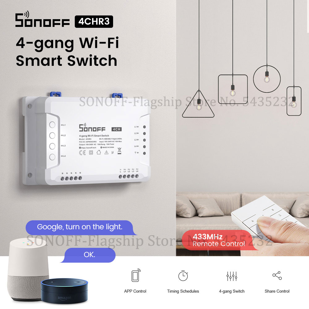 Home Automation Ideas - SONOFF-Módulo de relé de Control remoto