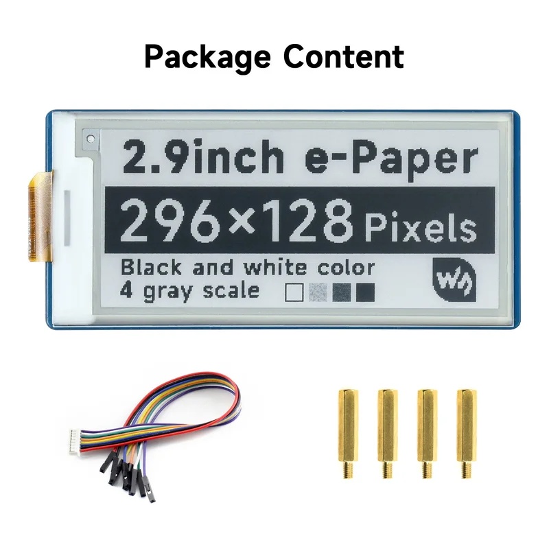 Módulo de Pantalla de Tinta El - Display Epaper 2.9 reseña y precio