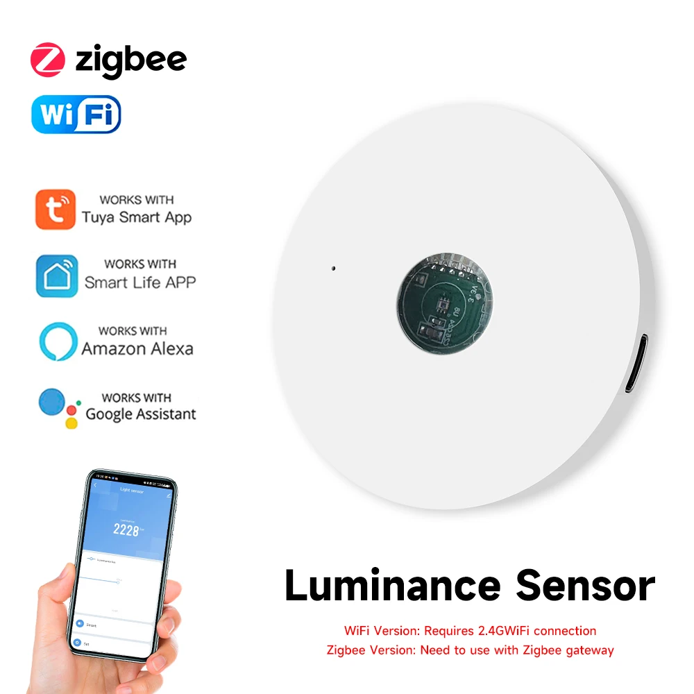 Tuya-Sensor de luz WiFi/ZigBee - Home Automation Ideas reseña y precio